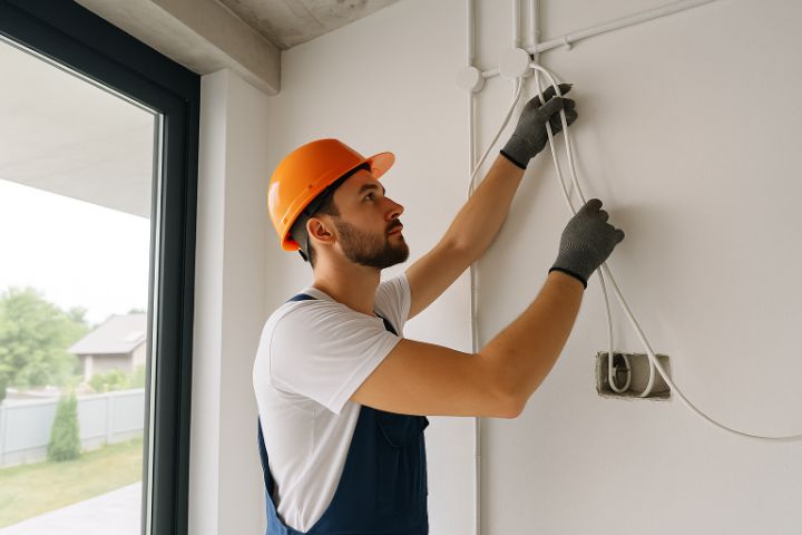 Tras cabluri electrice în Moșnița Nouă – Electro Octavian